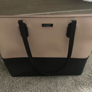 Kate Spade Black and Cream Leather Tote